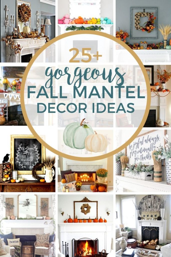 25+ Fall Mantel Decor Ideas