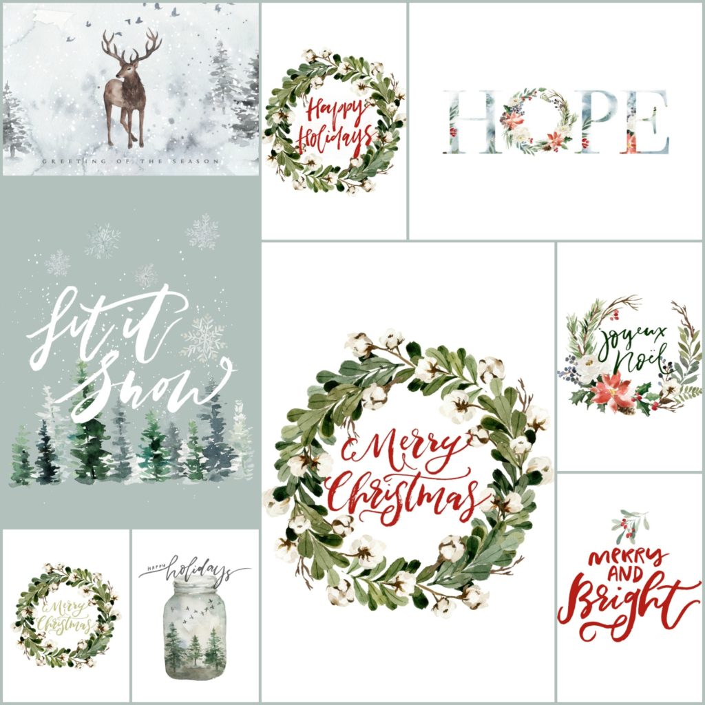 10 Festive Free Christmas Printables The Turquoise Home