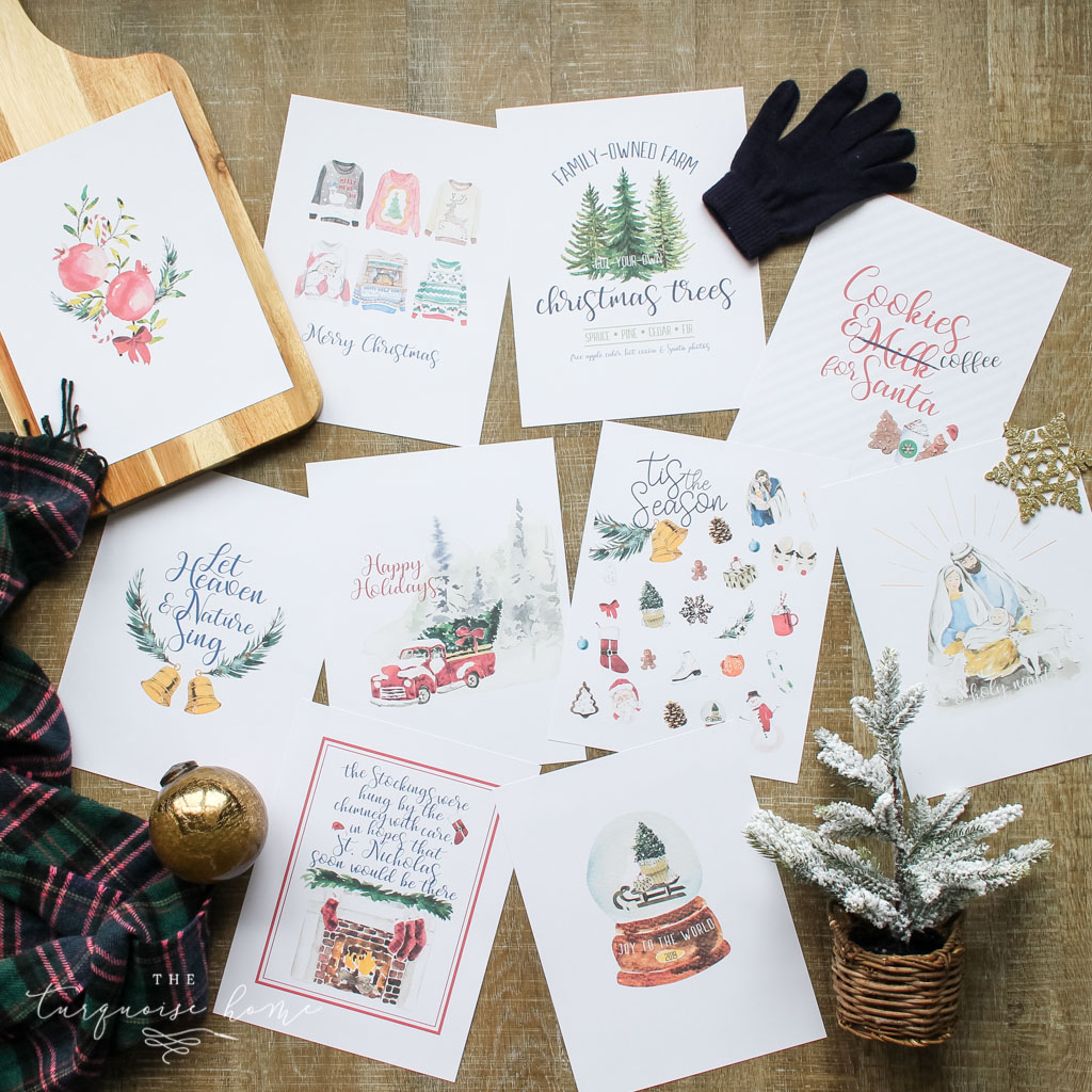10 Christmas Printables for your home