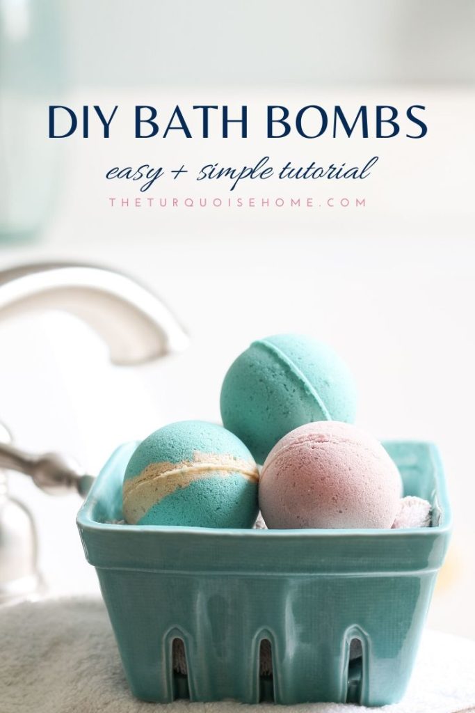 DIY Bath Bombs + Printable Gift Tag - The Turquoise Home