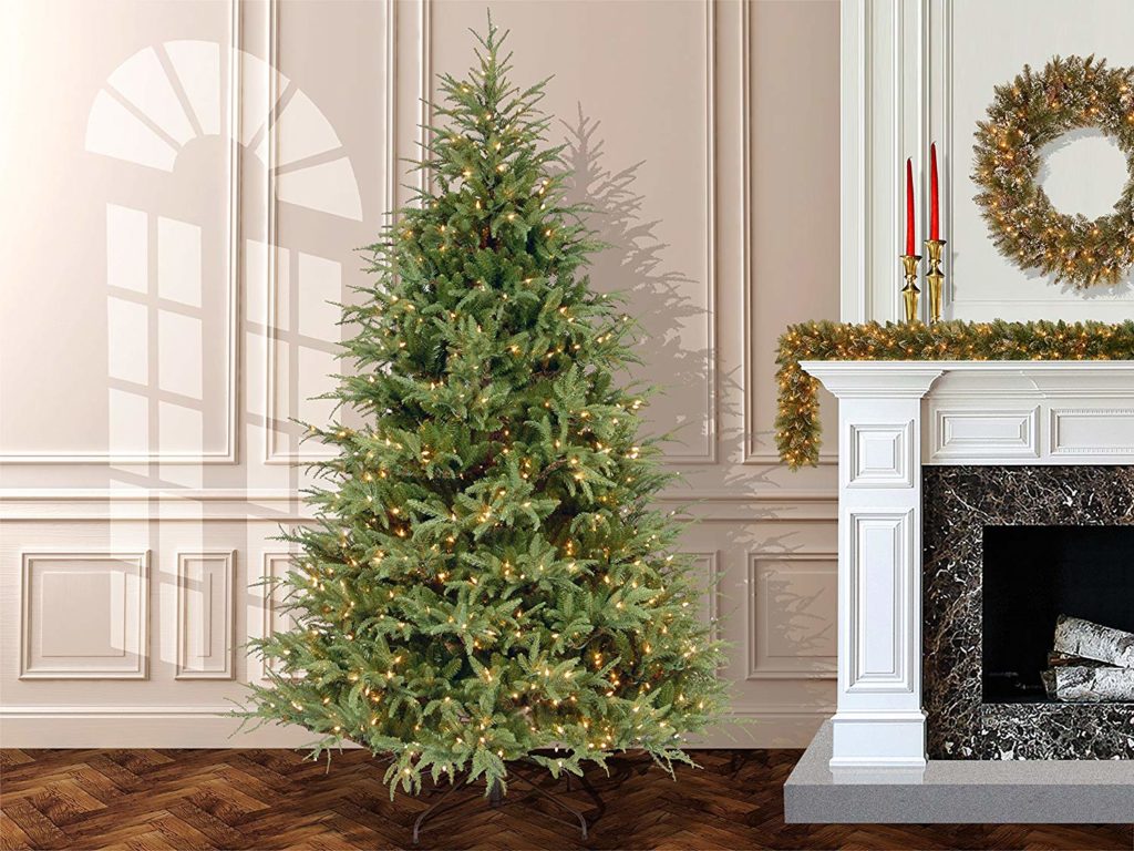 The BEST Artificial Christmas Trees | National Tree 7.5 Foot "Feel Real" Frasier Grande Tree with 1000 Clear Lights