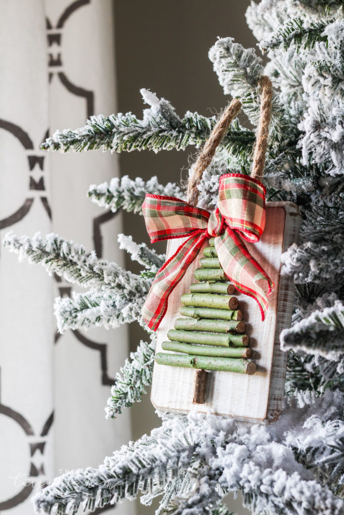 DIY Twig Christmas Tree Ornament - The Turquoise Home