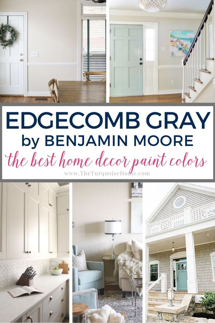 Edgecomb Gray by Benjamin Moore wall color | paint color 