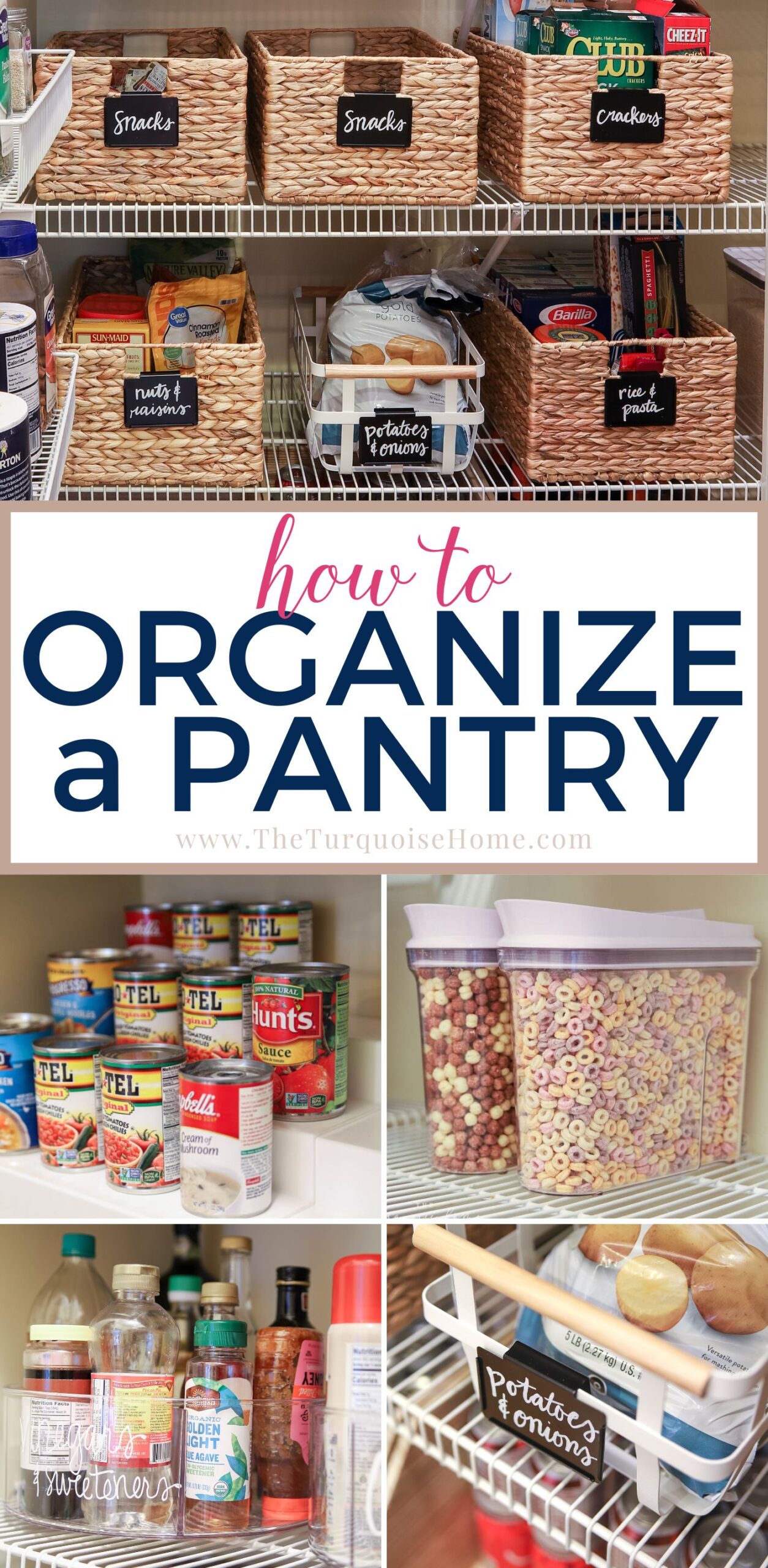 How To Organize A Pantry - The Turquoise Home