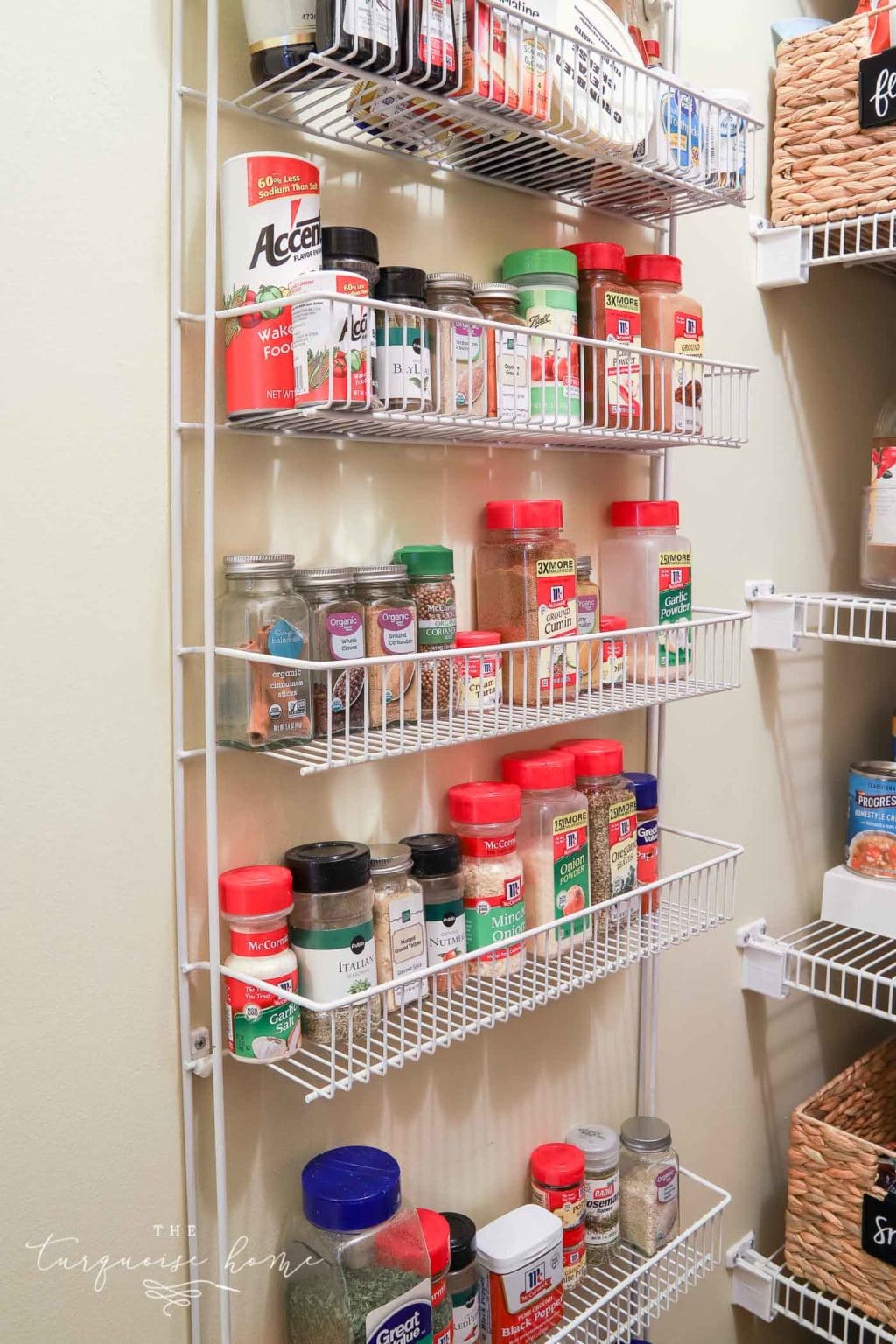 How to Organize a Pantry - extra wall storage or back-of-the-door storage