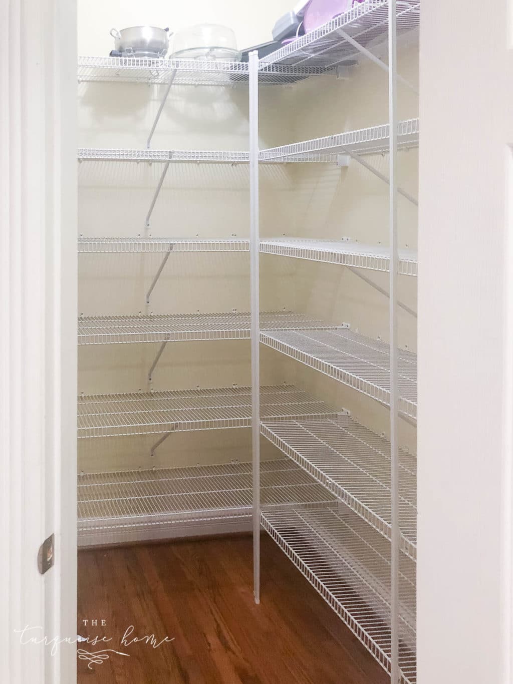How to Organize a Pantry - remove everything from the pantry. 