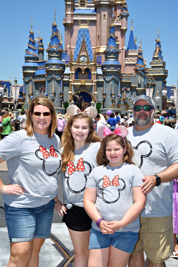 Magic Kingdom in front of Cinderella's Castle