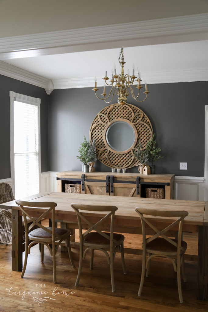 Dining Room with Kendall Charcoal in Eggshell Finish