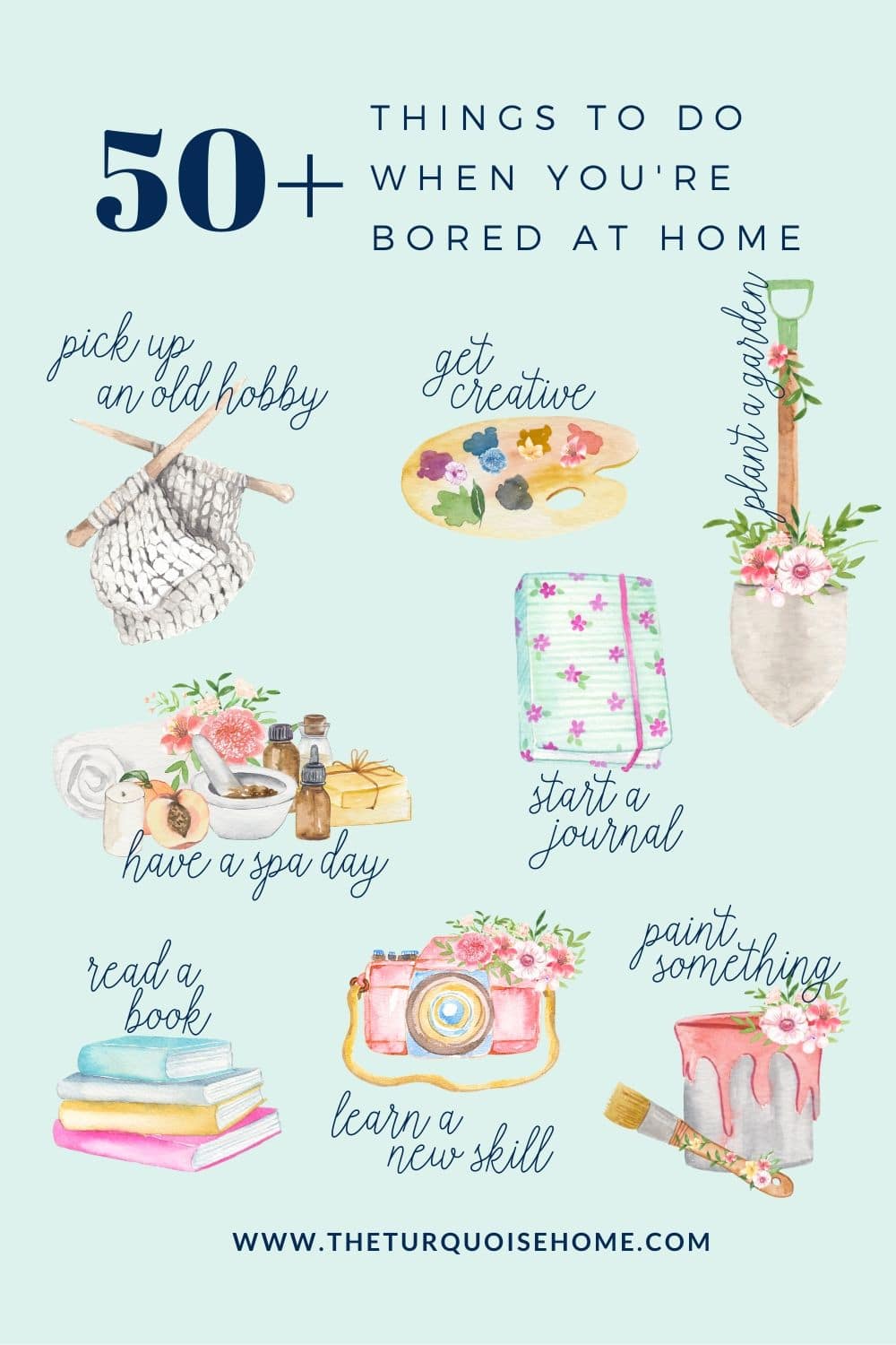 50+ Things to Do When You're Bored at Home - The Turquoise Home