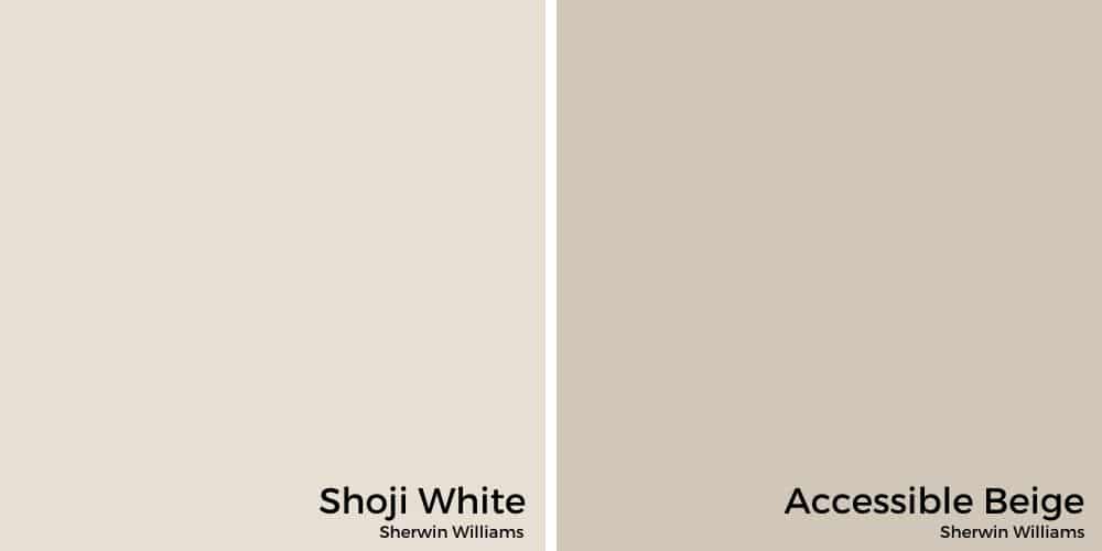 Shoji White vs. Accessible Beige