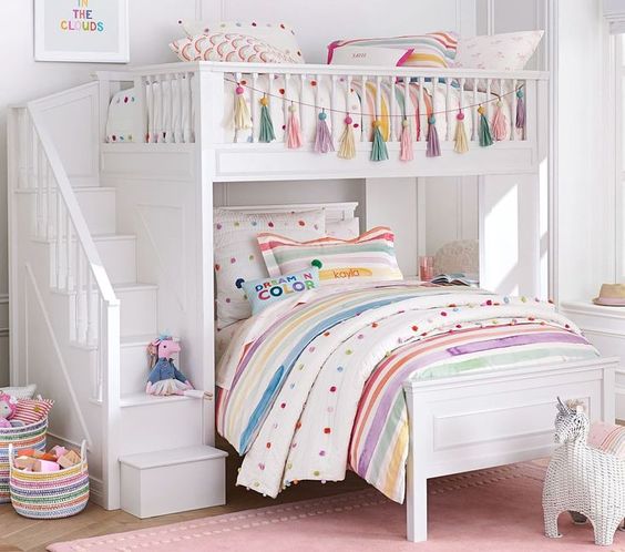 White Filmore Bunk Beds