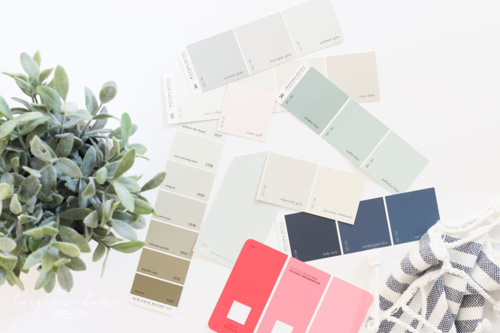 Whole House Color Palette Paint Color swatches