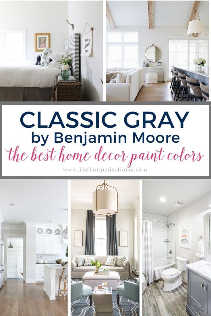 Benjamin Moore Classic Gray {The Best Home Decor Paint Colors}
