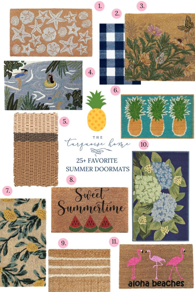 pretty summer doormats