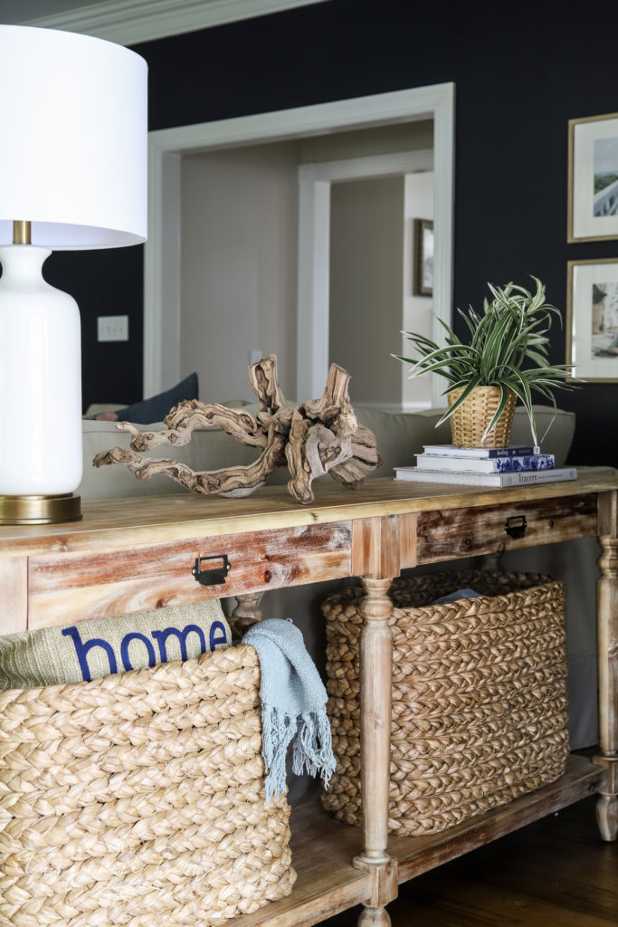 Console Table with Traditional Decor