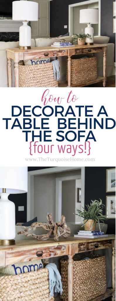 Decorate the Sofa Table