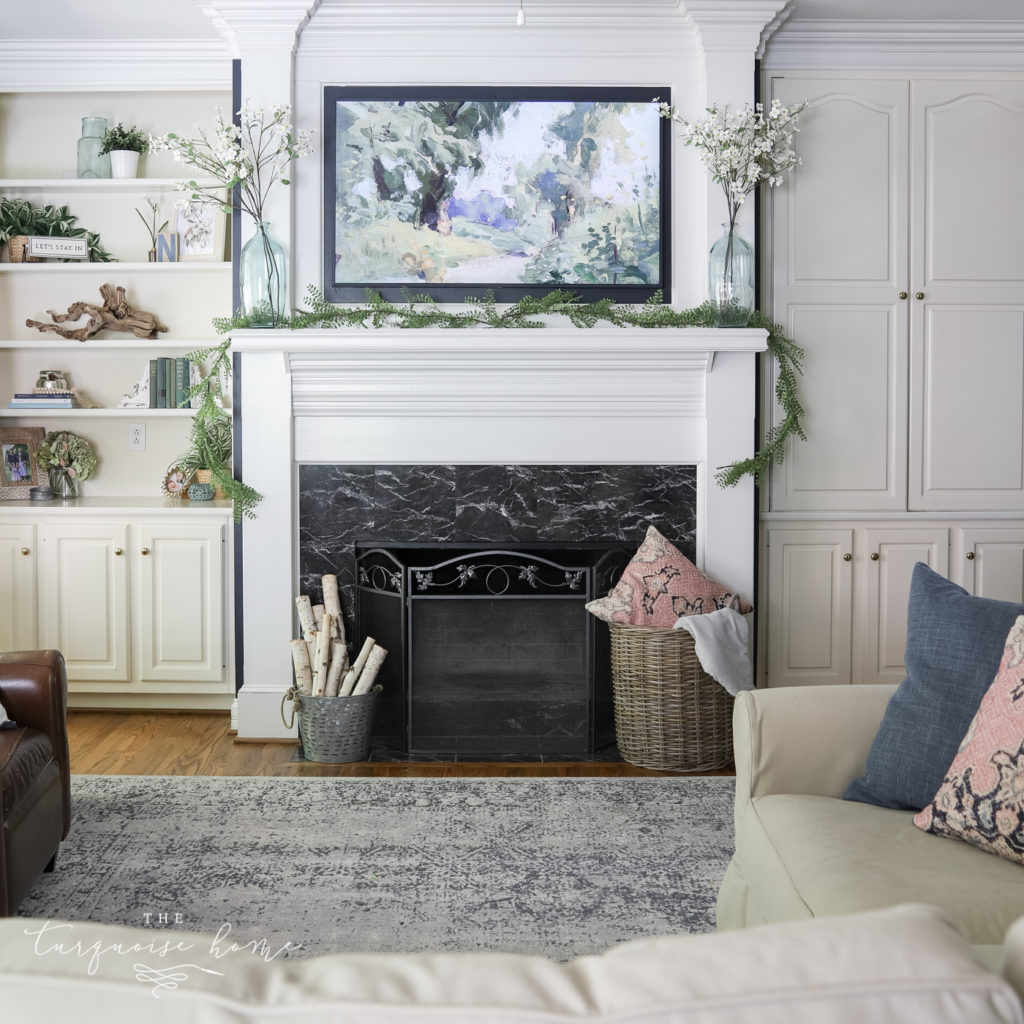 How to Decorate with a TV Above the Mantel
