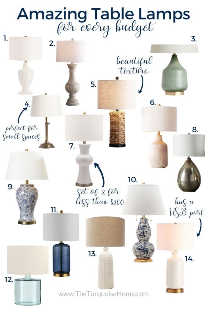 small narrow table lamps