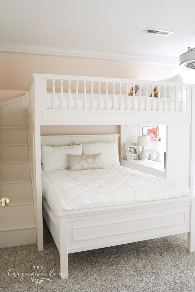 Loft Bed with Full Set of Stairs