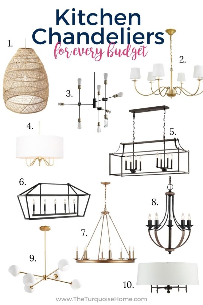 10 options for kitchen chandeliers