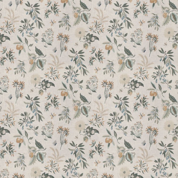 Fabricut Fleur Botanical Fabric in La Mer