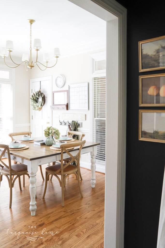 Fall Kitchen from the Living Room