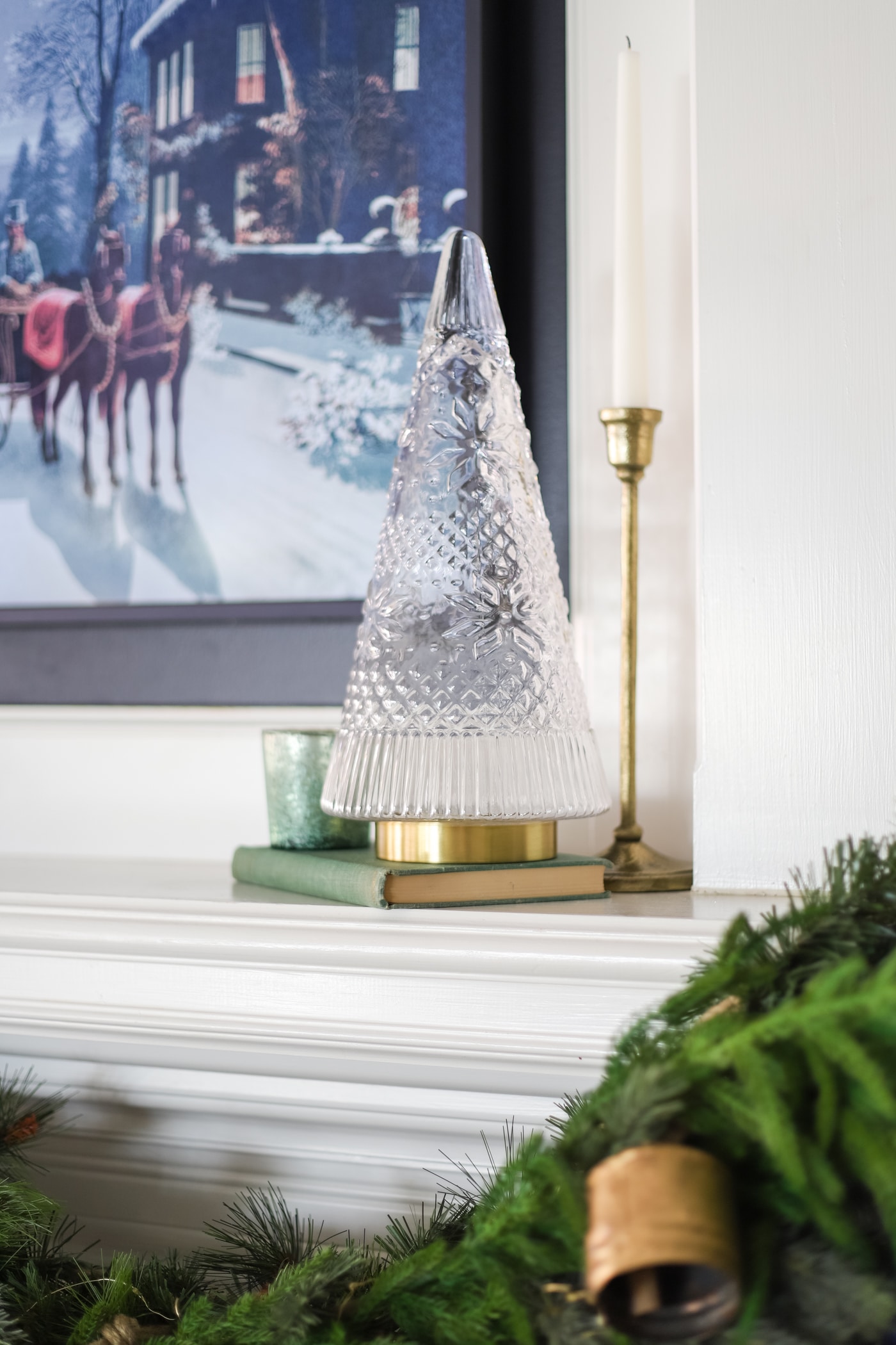 Fair Isle Glass Christmas Trees