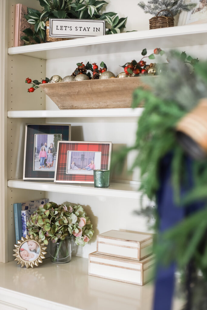 Built-In Christmas Shelves