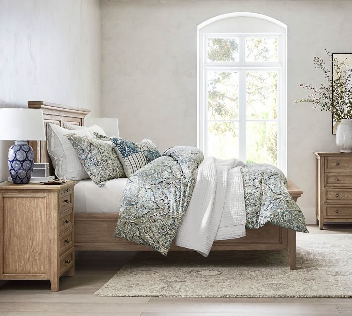 Hudson Bed with Mackenna Bedding