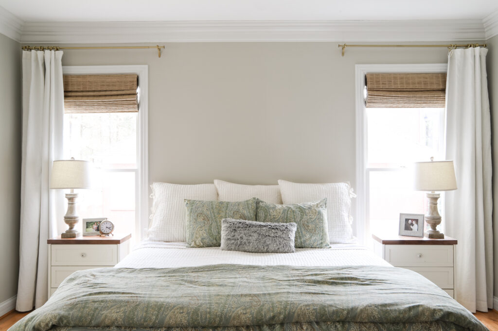 Our Master Bedroom Window Treatments The Turquoise Home