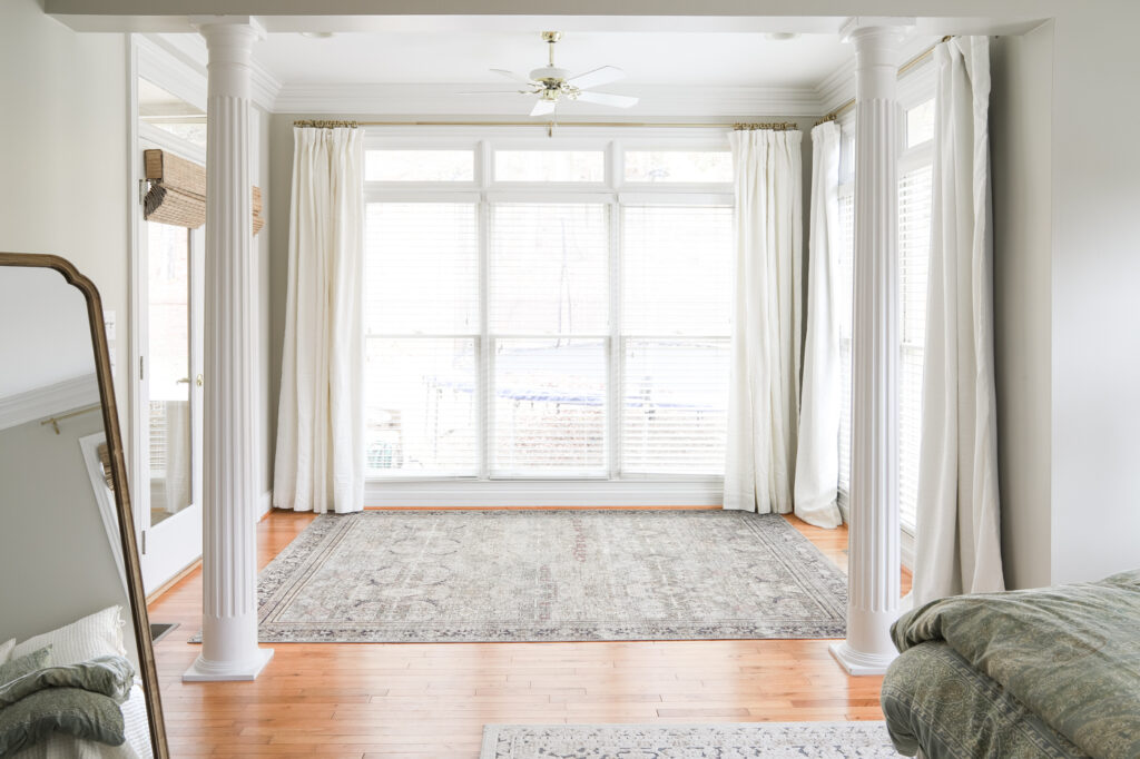 Master Bedroom Sitting Room Window Treatments