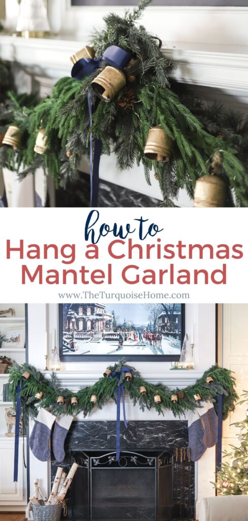 How to Hang a Christmas Mantel Garland