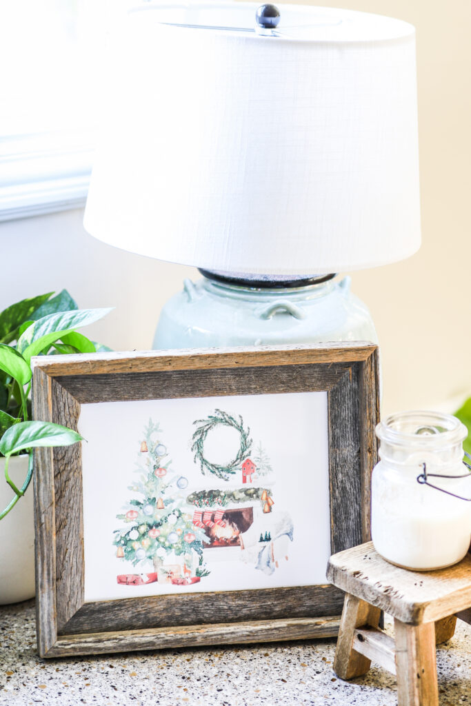 Living Room Christmas Scene Free Printable