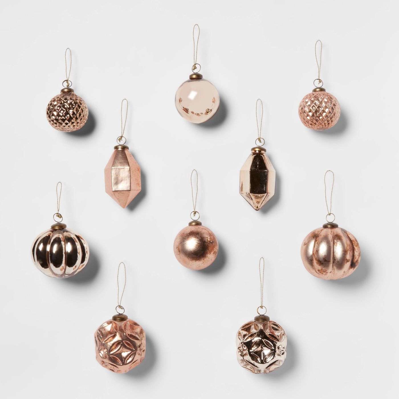 Gold & Blush Christmas Ornaments by Studio McGee x Target