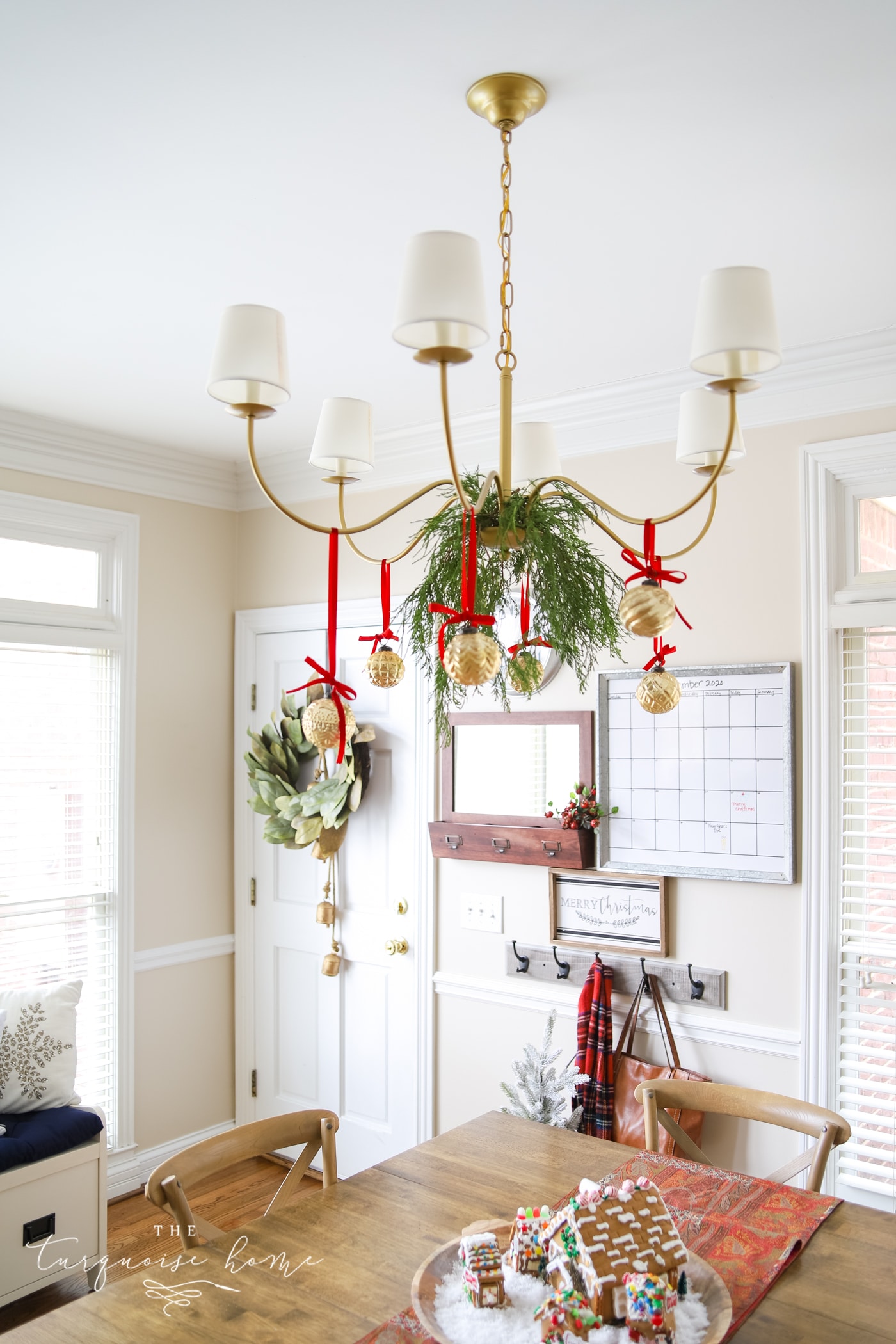 Red and Gold Christmas Kitchen