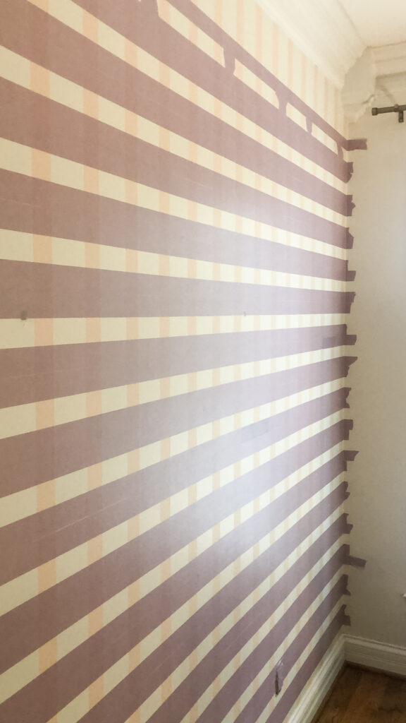 Horizontal Stripes on a Plaid Wall