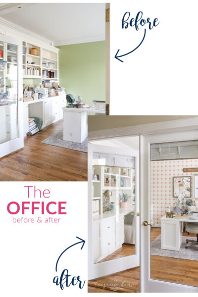 Blush & Brass Home Office Before & After
