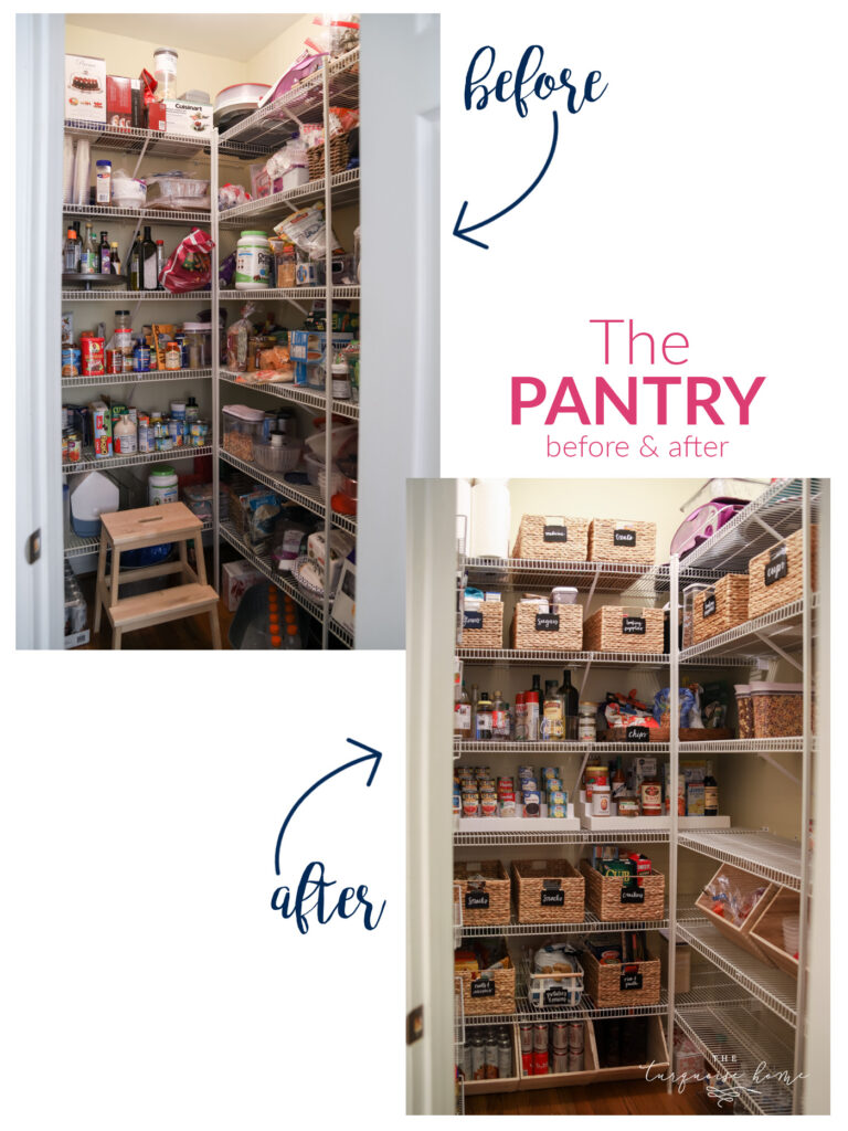 Organized Pantry Before & After