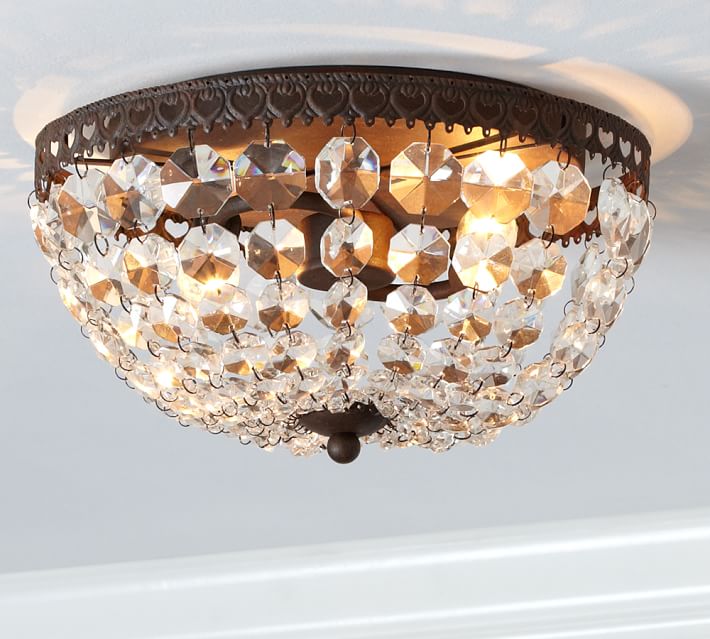 Mia Crystal Flush Mount