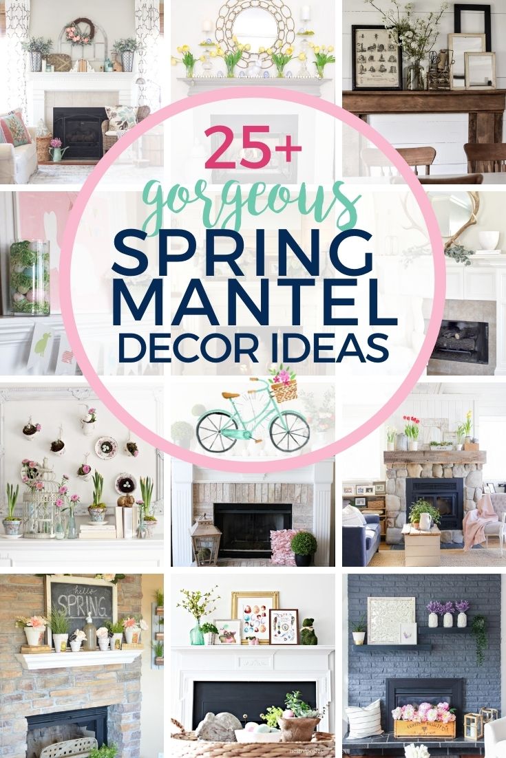 25 Gorgeous Spring Ideas for Mantel Decor
