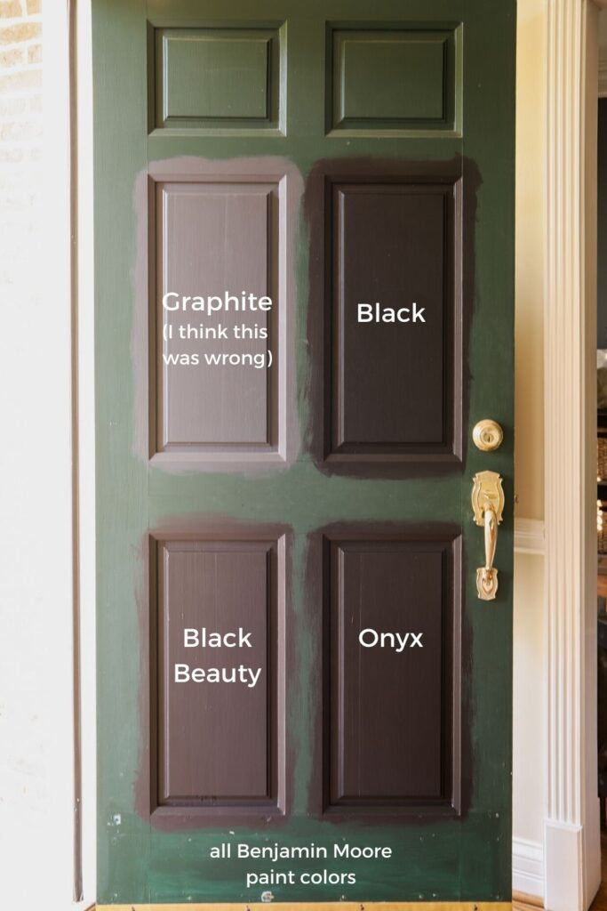 Black Paint Colors for Front Door