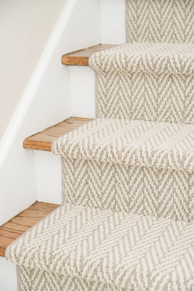 Stair Runner over hardwood floors