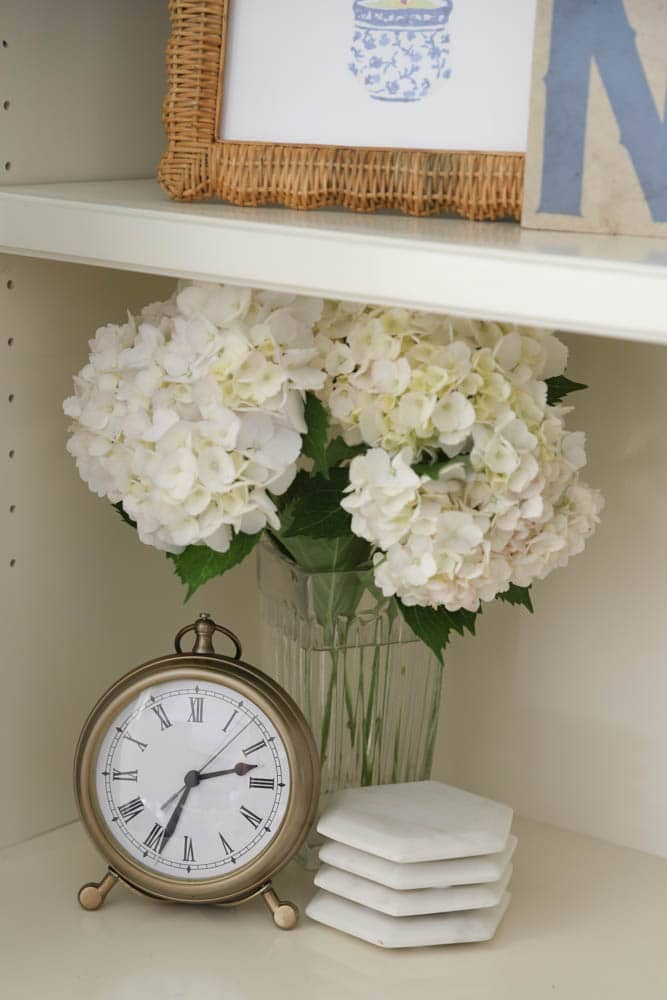 White hydrangeas for summer decor