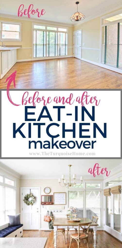 Classic Eat-In Kitchen Makeover Before and After