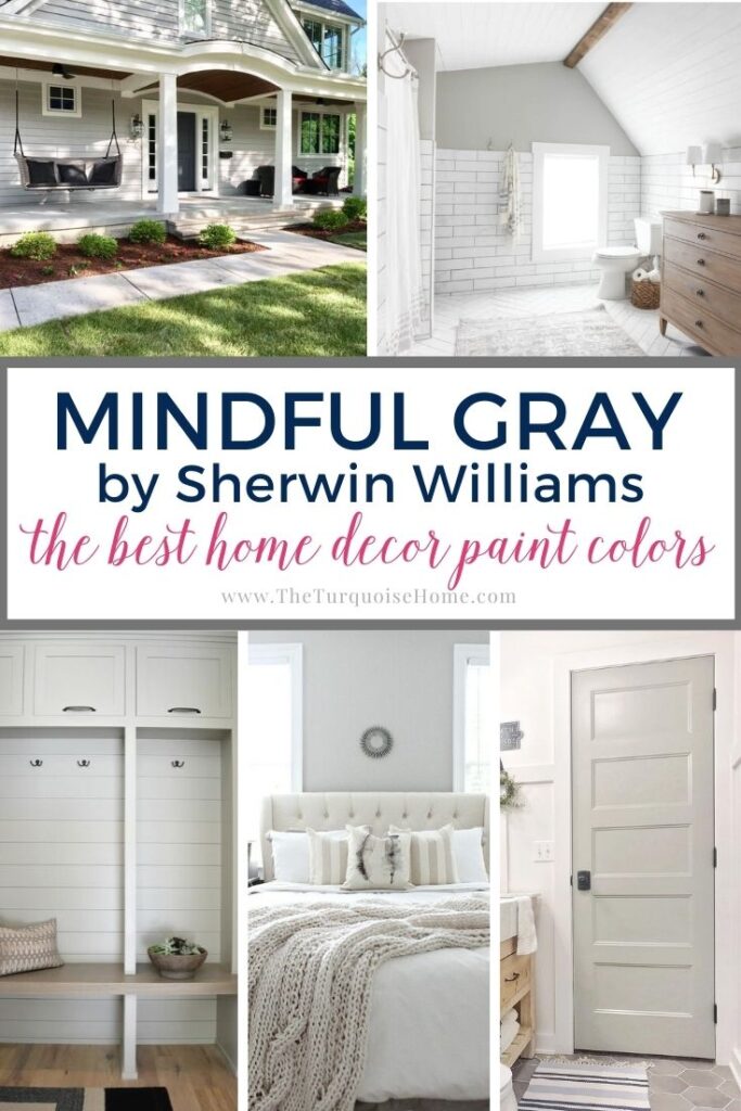 The Best Home Decor Paint Colors Mindful Gray Turquoise - Best White Grey Paint Color Sherwin Williams