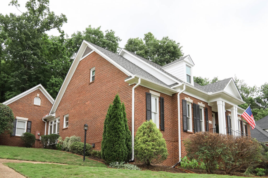 Red Brick House Trim Makeover