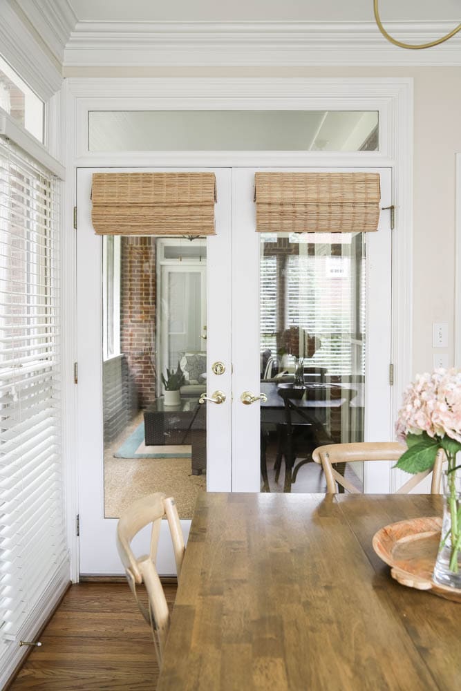 Beautiful Bamboo Shades in the Kitchen