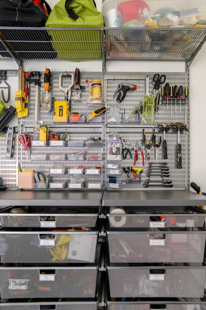 Pegboard Storage for Small Tools