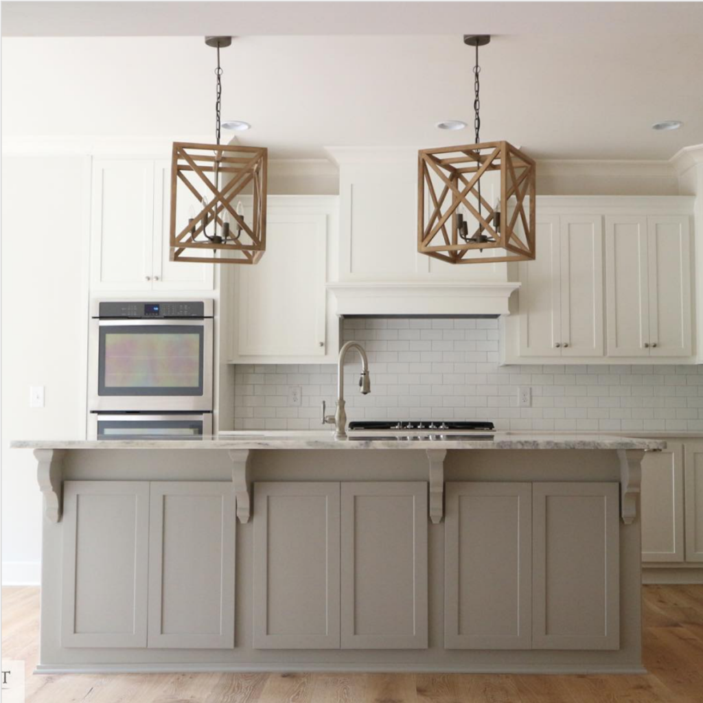 sherwin williams mindful gray kitchen