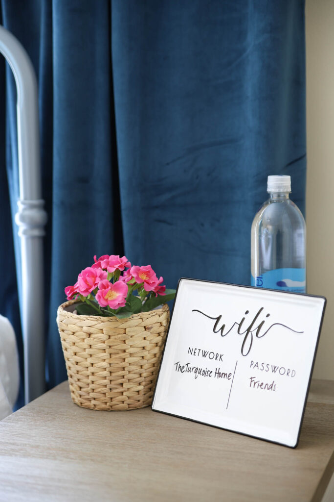 Wifi Password Sign for Guest Bedroom